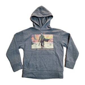 Old Navy The Mandalorian Boy's Gray Hoodie Sweater Size Large (10-12] Star Wars